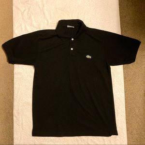 Lacoste Black Polo T-Shirt Medium